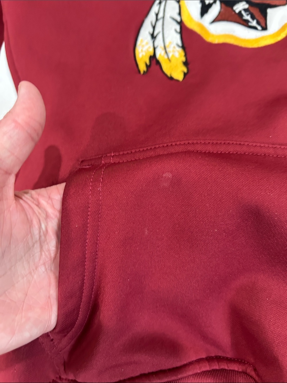 Washington Redskins Hoodie Youth Large (12-14). Burgundy/Gold - Picture 10 of 10